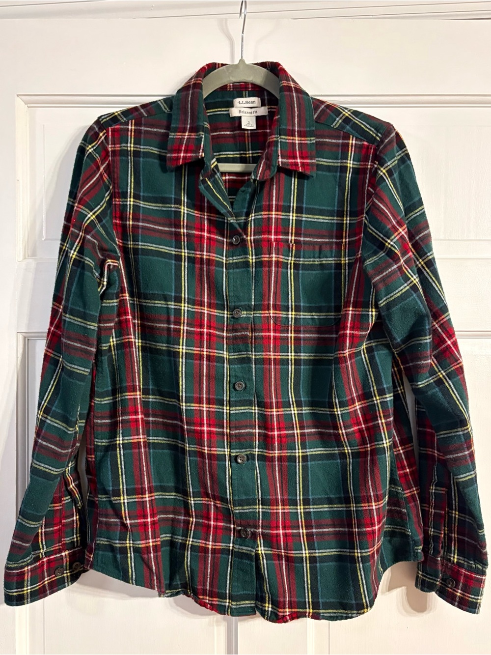 L.L. Bean Women’s Plaid Flannel Shirt S